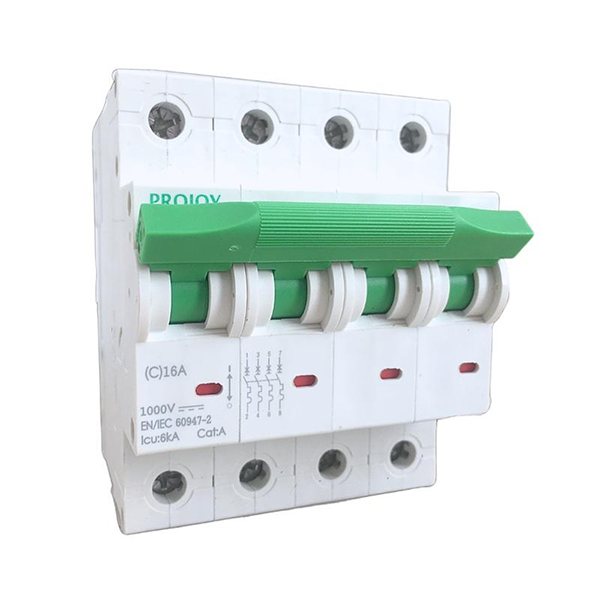 Interruptor termomagnético 4 P 25 A 1000 V DC