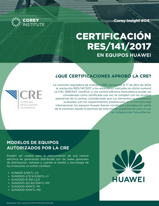 Certificación RES/141/2017