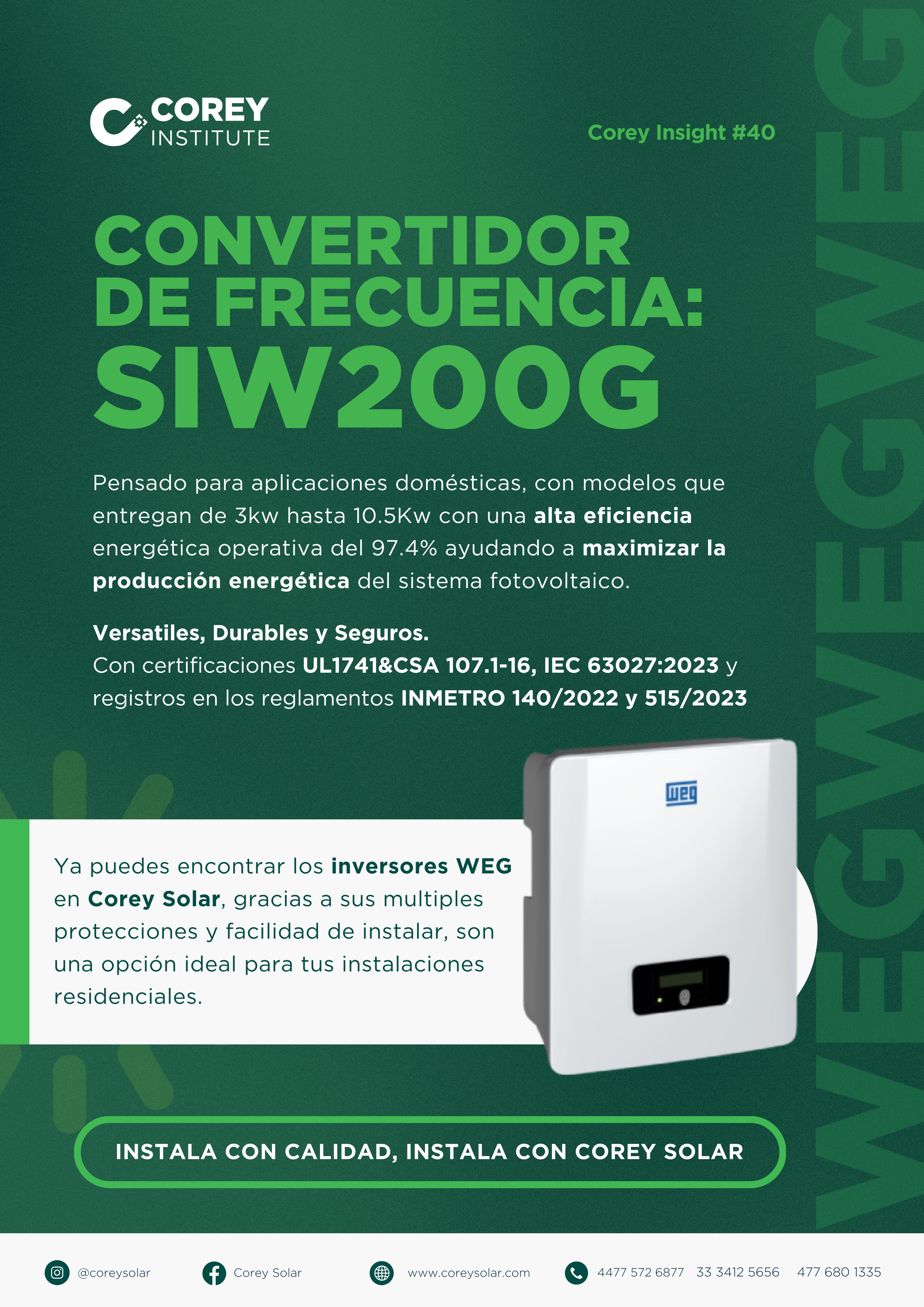 Corey Solar Distribución