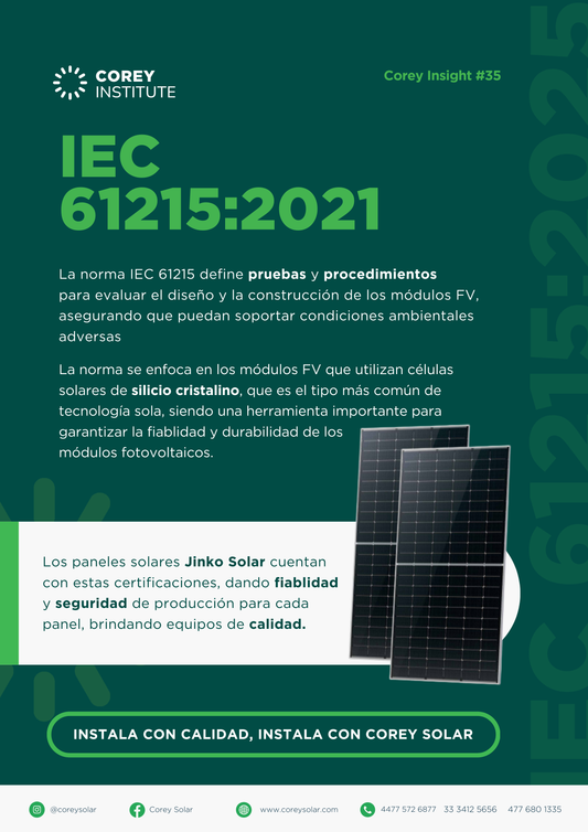 IEC 61215:2021 – La norma que garantiza calidad y durabilidad en módulos solares