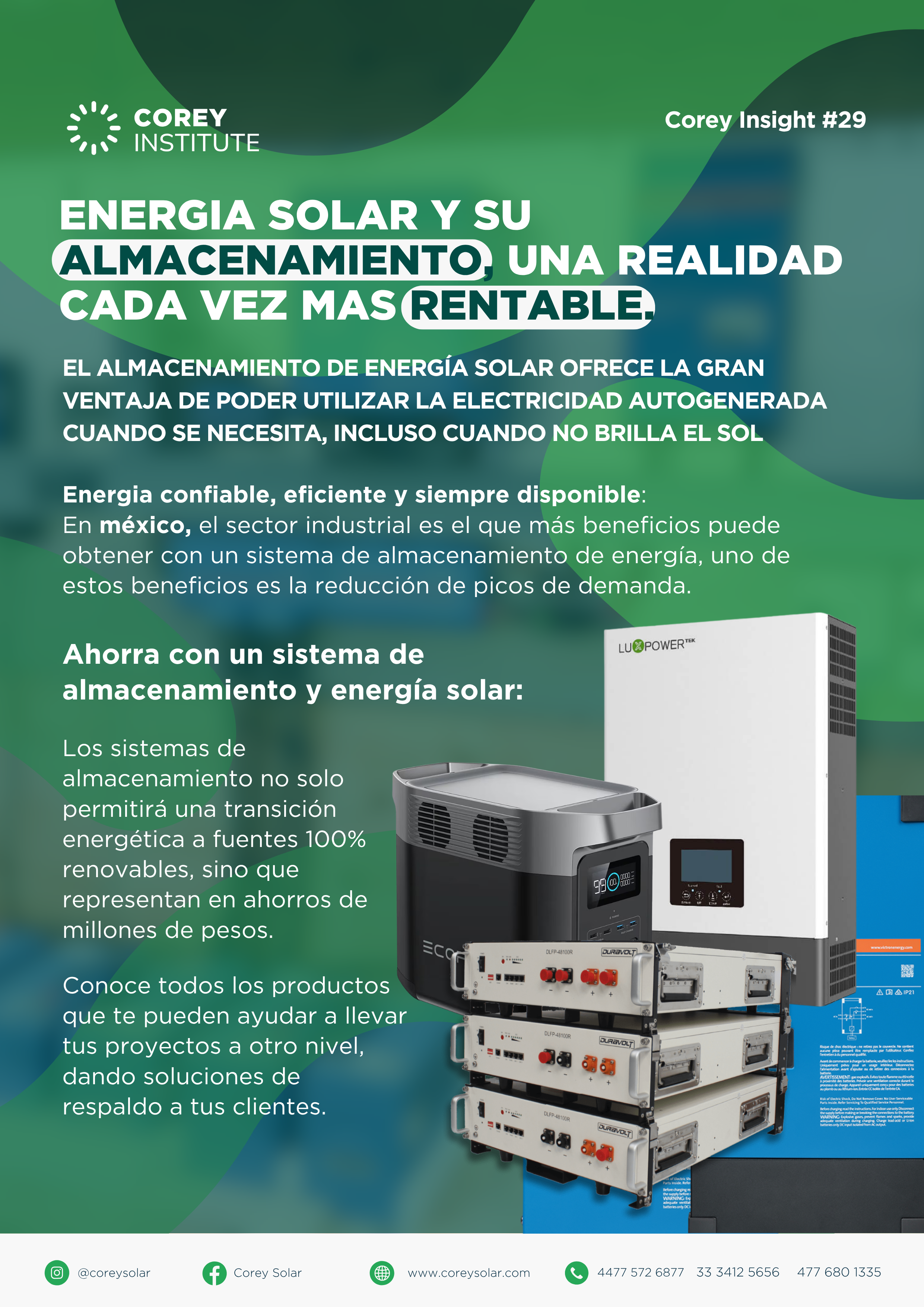 ENERGIA SOLAR Y SU ALMACENAMIENTO, UNA REALIDAD CADA VEZ MAS RENTABLE ...