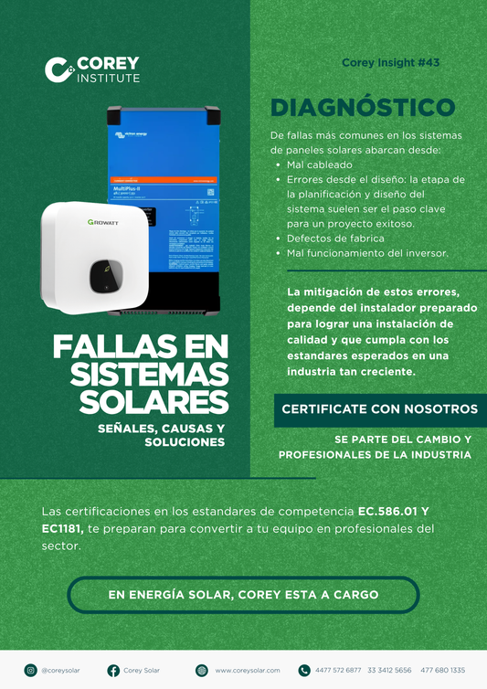 Fallas en Sistemas Solares: Señales, Causas y Soluciones