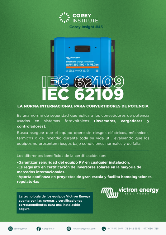 IEC 62109: La norma internacional para convertidores de potencia