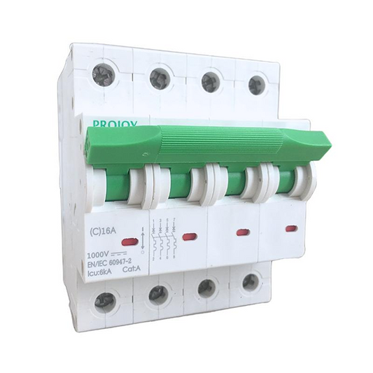 Interruptor termomagnético 4 P 25 A 1000 V DC