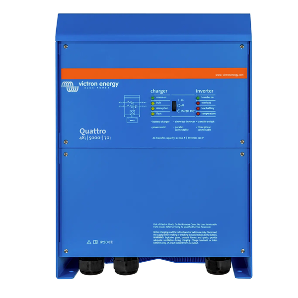 Quattro 48/5000/70 VE.Bus 120V Charger Inverter – Corey Solar